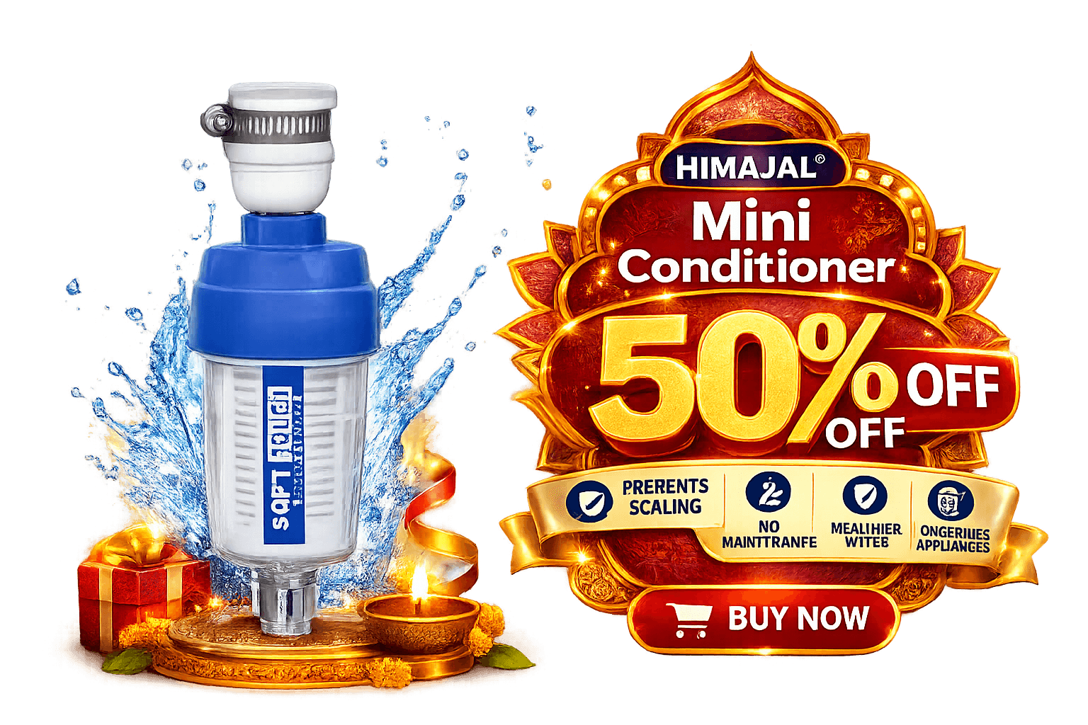 Mini Water Conditioner — 50% off in the HIMAJAL Dasara Deepavali Sale